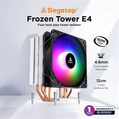 Jual Segotep E Intel Amd Single Tower Heatpipe Frgb Air Cooler