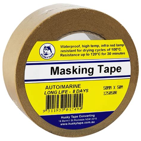 Husky Tape 24x Pack 1250r High Performance Masking 38mm X 50m Safetyhq