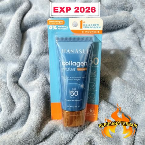 Jual Hanasui Collagen Water Sunscreen SPF 50 30ml Shopee Indonesia