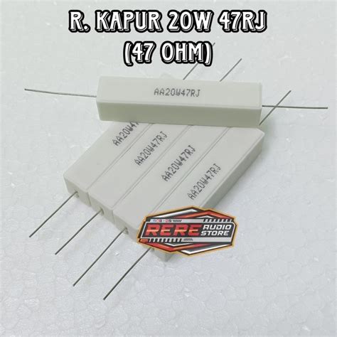 Jual Resistor W R Kapur Watt Ohm Rj Resistor Kapur Kaki