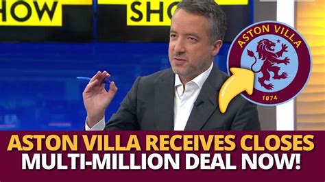 NEWS NOW SURPRISING BIG DEAL ANNOUNCED BY VILLA ASTON VILLA NEWS