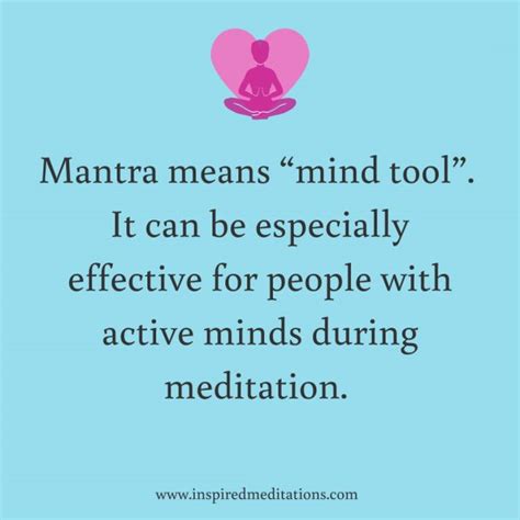 How To Use A Mantra For A More Effective Meditation Inspired