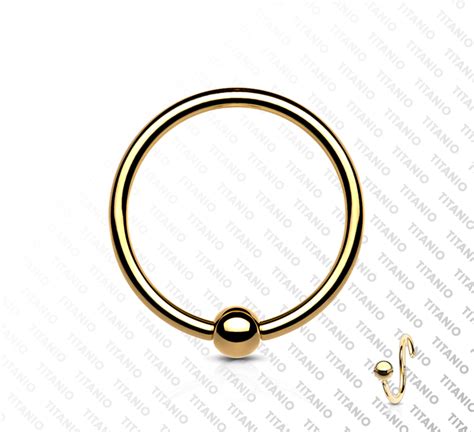 Argolla Abre F Cil Titanio Anodizado Black Steel Piercing