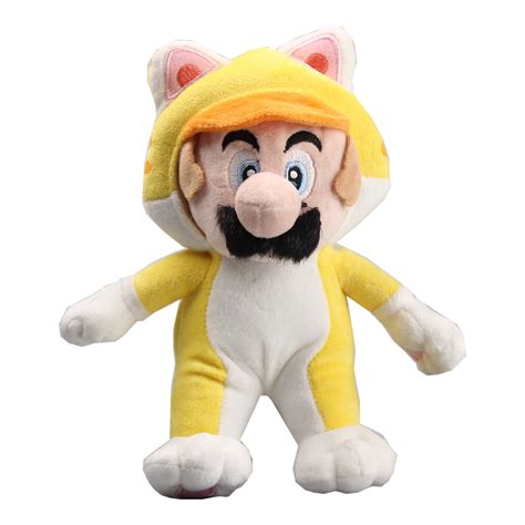 uiuoutoy Super Mario 3D World Cat Mario Plush Toy Stuffed Animal Doll