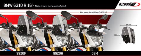 Puig Слюда New Generation Sport BMW G310R 16 24 Smoke BobiMX