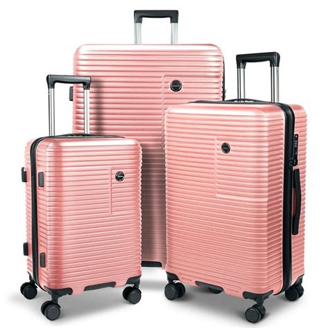 Jzrsuitcase 3 Piece Luggage Sets Hard Shell Suitcase Set With Spinner