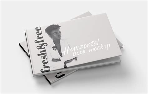 Free landscape book mockup - Mockups Design | Free Premium Mockups