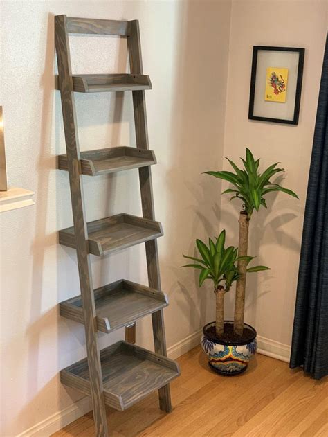 Ladder Shelf DIY | Ladder shelf decor, Ladder shelf diy, Diy shelves