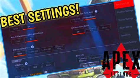 Best Pro Settings Apex Legends Mobile Basic Settings Explained