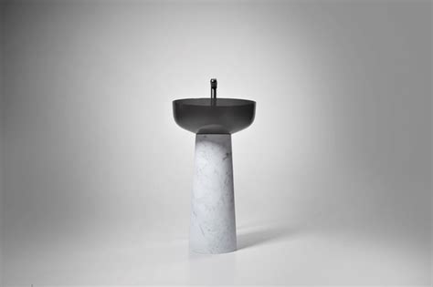 Lavabo Sur Pied Rond Albume Bolo Carrara By Antonio Lupi Design Design