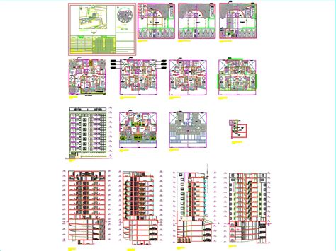 Edificio Multifamiliar Pisos Y Azotea Mb Bibliocad