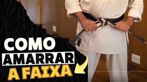 Como amarrar a faixa de Karatê Jiu Jitsu Judô Taekwondo Kickboxing