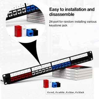 Ampcom Patch Panel Port Patch Panel Pass Through Rj Utp Thru