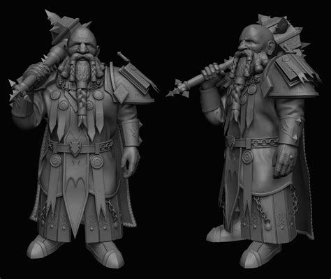 Dwarf Paladin Zbrushcentral