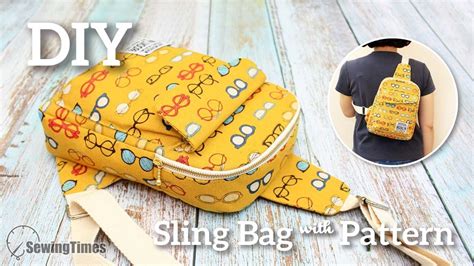 Diy Crossbody Sling Bag Free Pattern How To Make A Fanny Pack Tutorial Sewingtimes Youtube