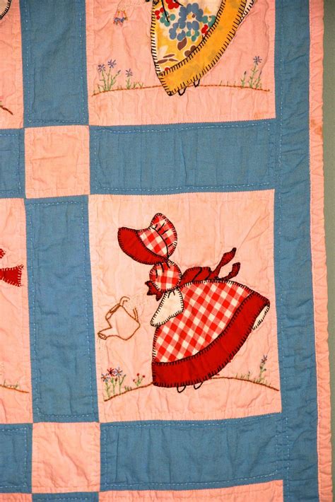 Sunbonnet Sue Quilt Patterns Vintage Quilt Sun Bonnet Sue Pinterest