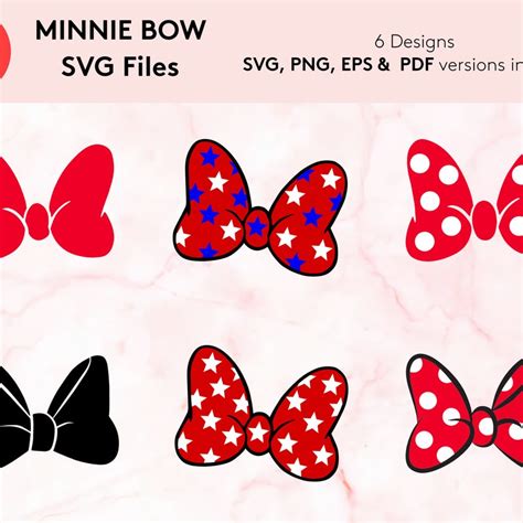 Minnie Bow Svg Etsy