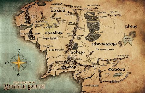 La Comarca Middle Earth Map Fantasy Map Tolkien Map Images And Photos