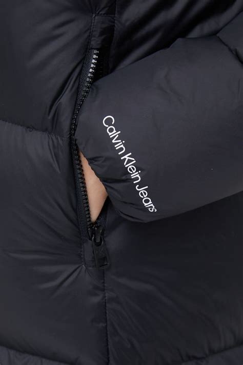 Пуховая куртка Calvin Klein Jeans женская цвет чёрный зимняя | ANSWEAR.ua