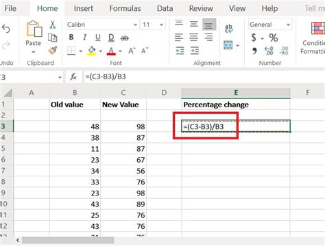 Work Out Percentage Increase Excel