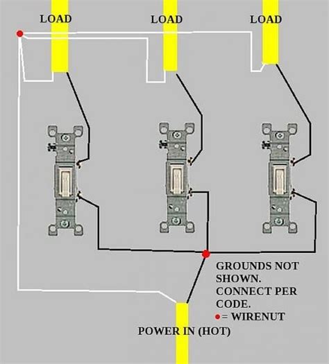 1 Light 3 Switches Diagram