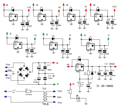 Diagrama Circuito Electronico Fuentes De Alimentacion