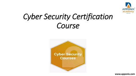 Cyber Security Certification Course Ppt