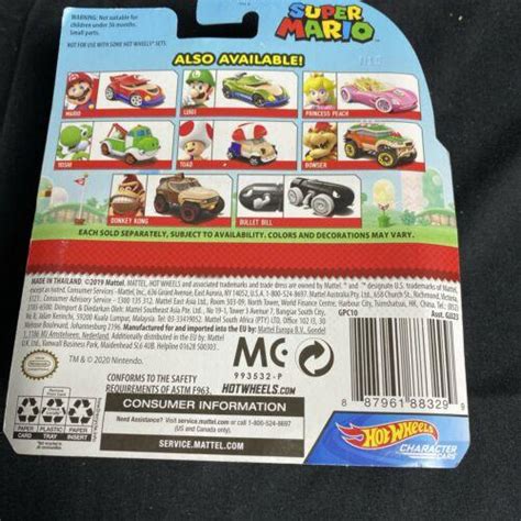 Nintendo Hot Wheels Super Mario Bros Yoshi Character Car Gpc