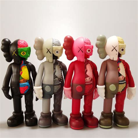 Plastic Kaws Toy Doll Half Dissected Companion Model Art Cartoon