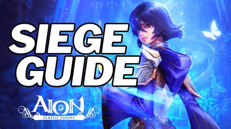 Aion Classic Eu Siege Guide How To Get Best Rewards From Siege Beginners Guide 2023 Youtube