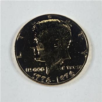 K Gold Layered United States Bicentennial Commemorative Kennedy