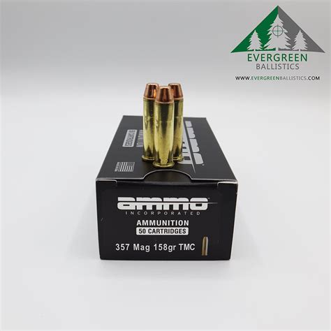 Ammo Inc 357 Magnum 158 Gr TMC Ammo Evergreen Ballistics