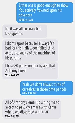 Asia Argento Admits She Did Have Sex With Jimmy Bennett In Texts