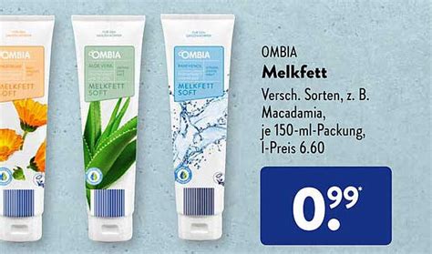 Ombia Melkfett Angebot Bei Aldi S D Prospekte De