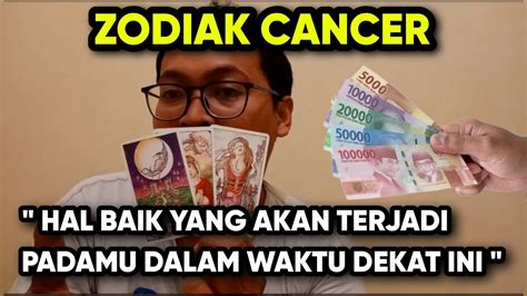 ZODIAK CANCER YANG AKAN TERJADI PADAMU DALAM WAKTU DEKAT INI YouTube