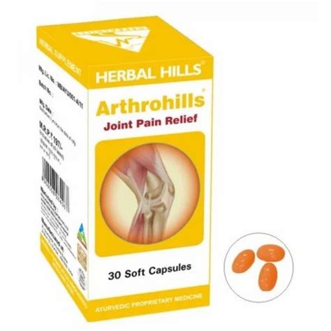 Herbal Hills Joint Pain Relief Capsule Packaging Type Box 30 Capsules At Rs 800 Box In Nagpur