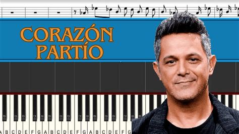 Alejandro Sanz Corazón Partío Piano Tutorial Midi Youtube