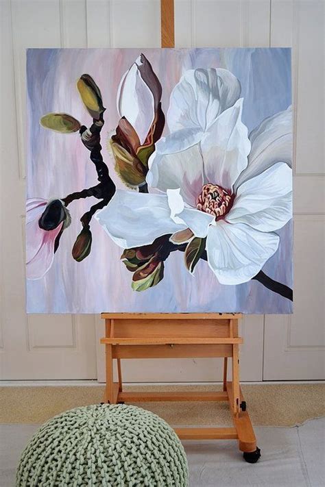 Pin By Tosca Luchese On Look See Flower Art Painting Abstract