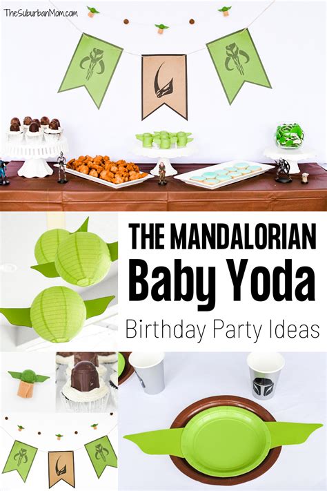 Mandalorian Baby Yoda Birthday Party Ideas Food Decorations Star