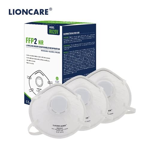 China High Quality Lioncare Cup Shaped Ffp Respirator With Valves