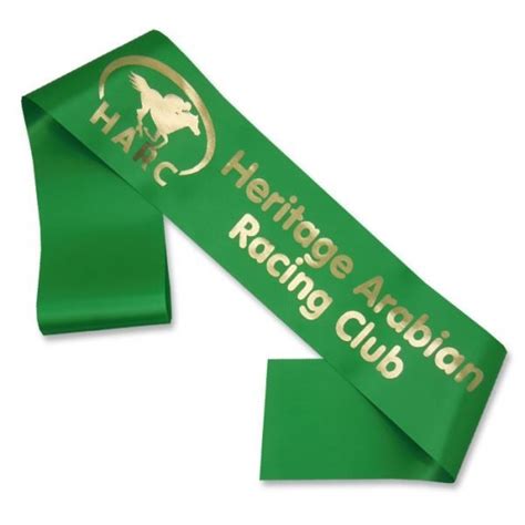 Logo Print Horse Show Sash Sashes Uk