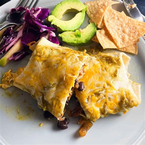 Chicken And Black Bean Enchiladas With Green Sauce Cooking Chat