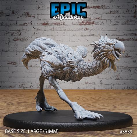 3d Printable Terror Bird Classic Set Raptor Feathered Wild Animal