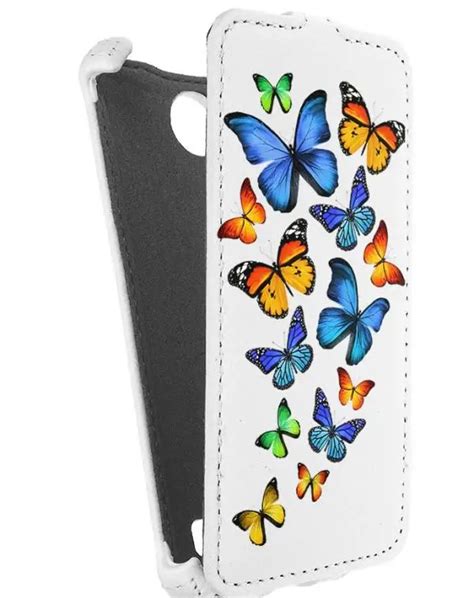 Leather Case For Fly IQ 4400 Era Nano 8 Armor Case White Design 3 3