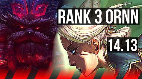 ORNN Vs CAMILLE TOP Rank 3 Ornn 8 2 11 1400 Games Dominating