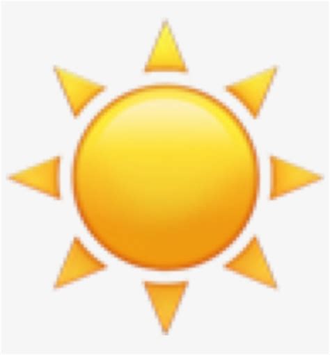 Download Sun Sticker - Iphone Sun Emoji - HD Transparent PNG - NicePNG.com