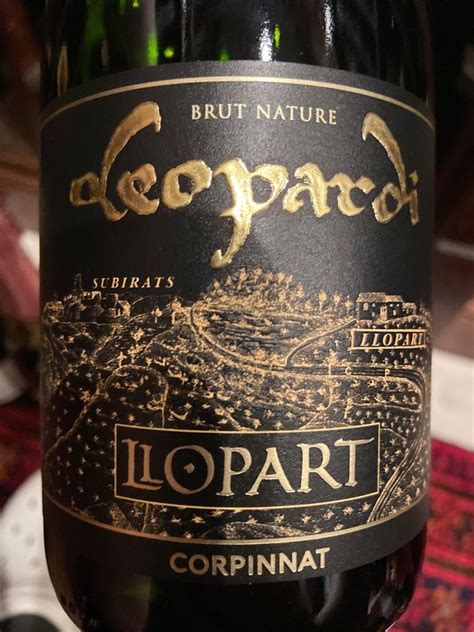 2014 Llopart Corpinnat Leopardi Brut Nature Reserva Spain Catalunya