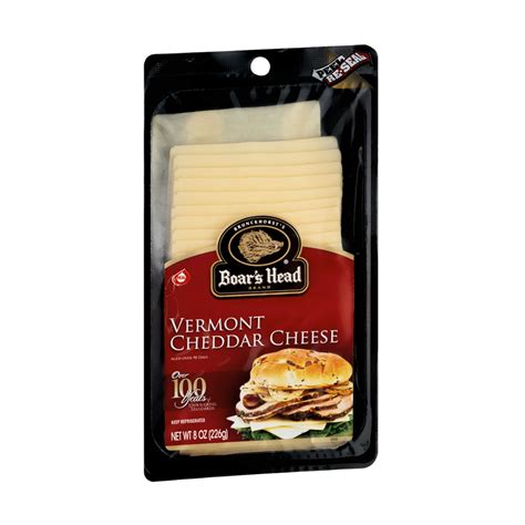 Boar S Head Pre Sliced Vermont Cheddar Cheese 8oz Garden Grocer