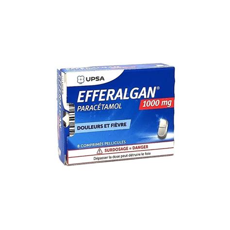 Efferalgan 1000 mg 8 Comprimés