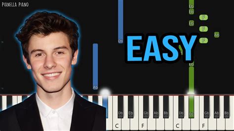 Shawn Mendes Stitches EASY Piano Tutorial By Pianella Piano YouTube